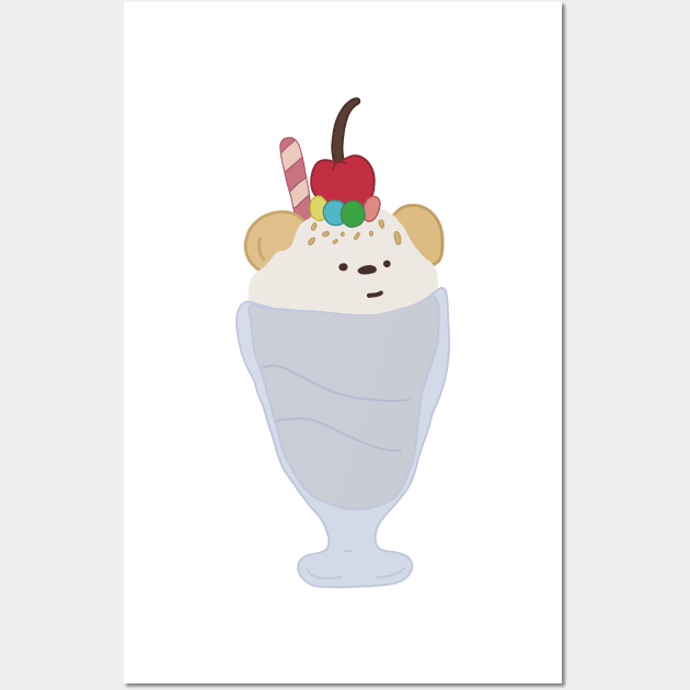 Ice bear ice cream | We Bare Bears™ Wall Art by felinefeelings